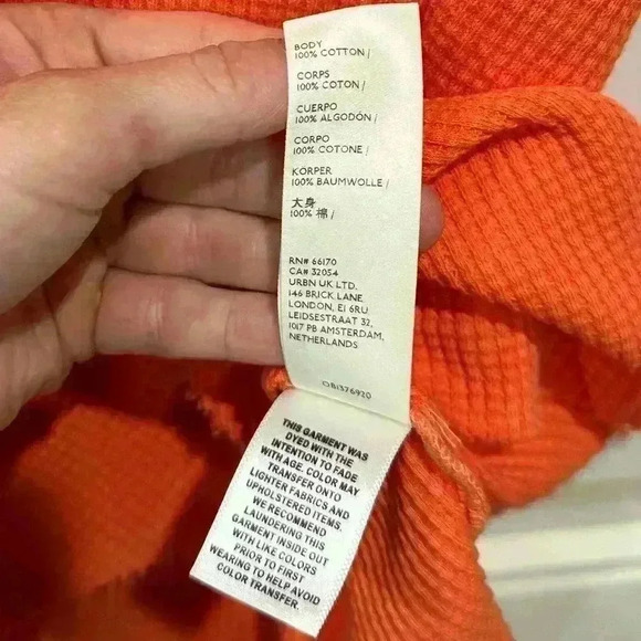 NWT We The Free Free People What’s Up Baby Waffle Tee Tshirt Medium Tigerlily - Picture 14 of 14